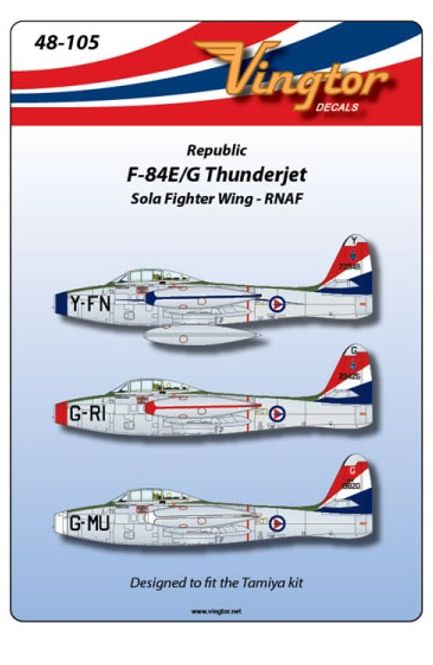 Hovedbilde 1/48 Skala F-84E/G Thunderjet - Sola Fighter ...