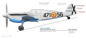 Main Image 1/72 Scale Hispano HA-1112 M4L Buchon Two-Seat ...