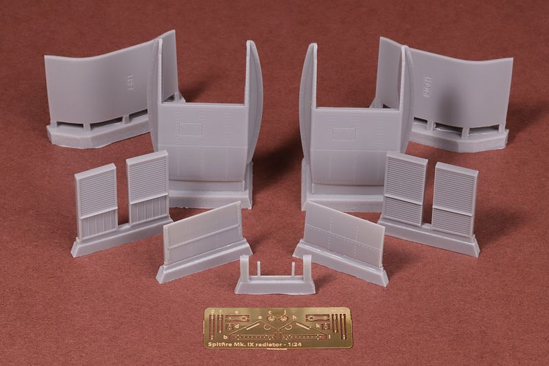 1/24 Scale Spitfire/Seafire radiators kit