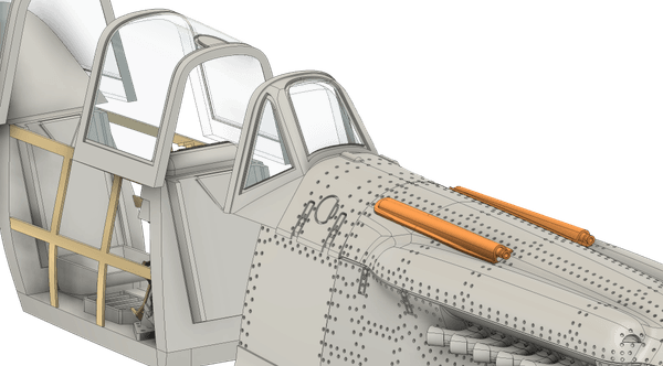 1/72 Scale Hispano HA-1112 M4L Buchon Two-Seat Resin Conversion